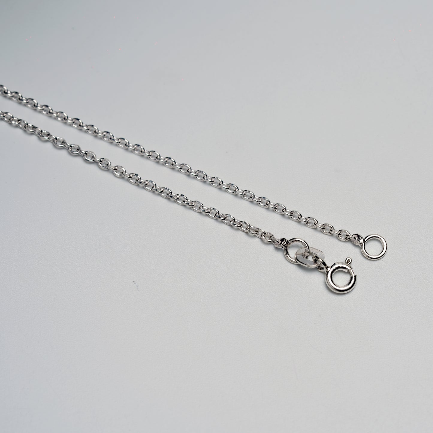 Flat Box Silver Chain