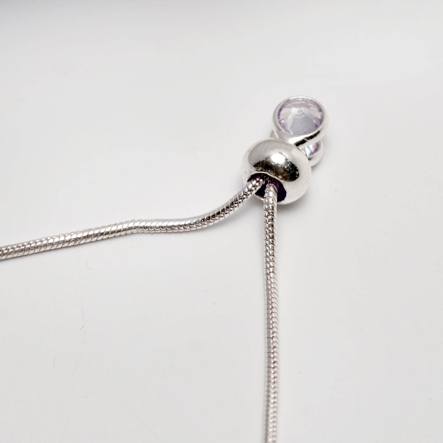 Minimal Silver Bead Adjustable Bracelet