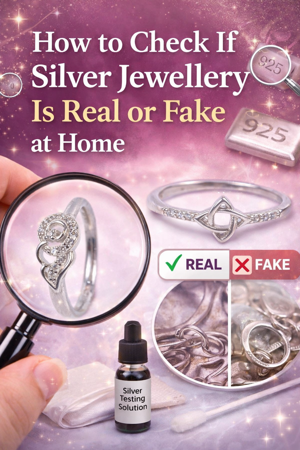 How to Check If Silver Jewellery Is Real or Fake at Home.