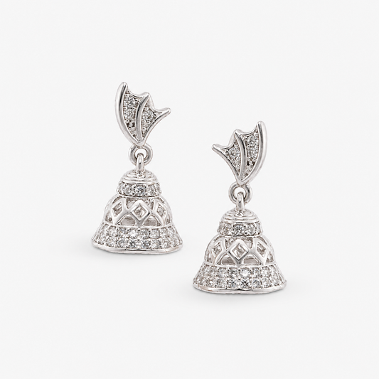 Elegant CZ Jhumka Earrings for Women