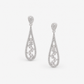 Luxury CZ Teardrop Dangle Earrings for Women