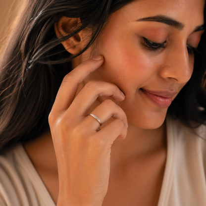925 Sterling Silver Minimal Classic Band Ring