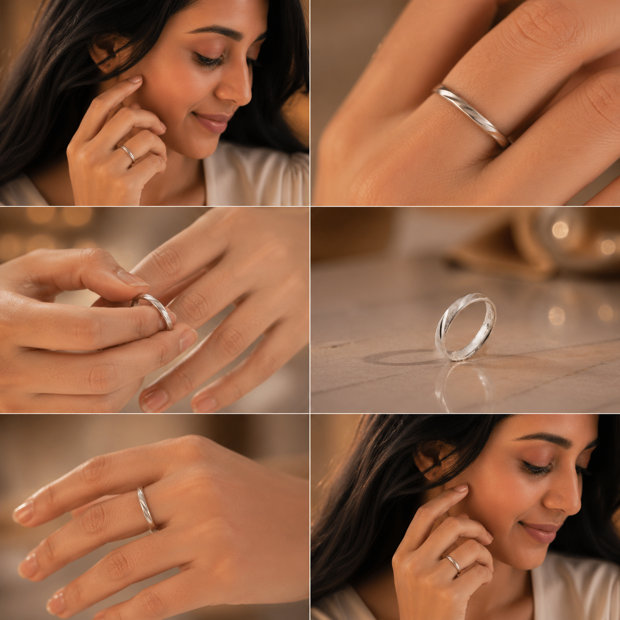 925 Sterling Silver Minimal Classic Band Ring