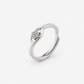 925 Sterling Silver Minimal Floral Ring