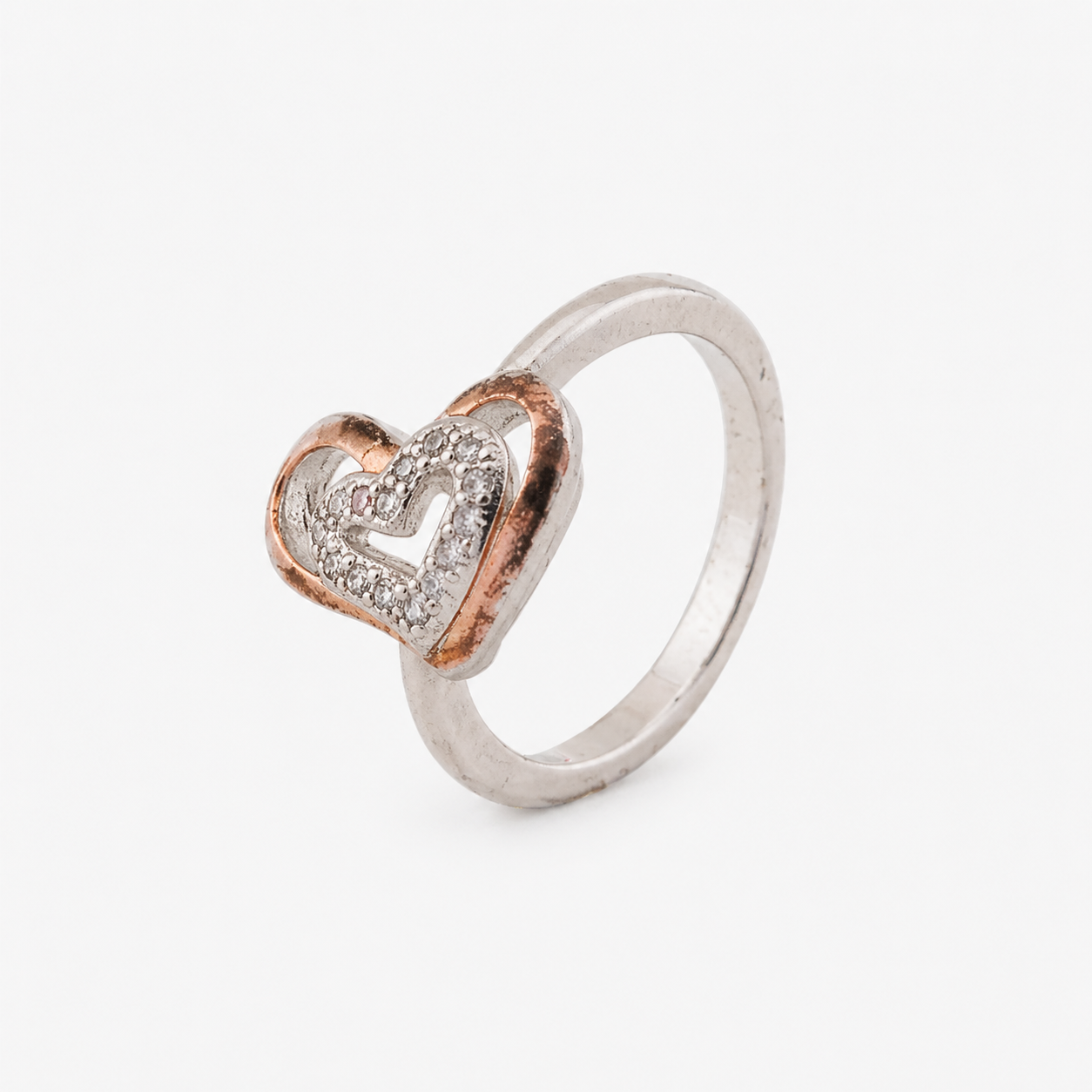 925 Sterling Silver Heart Love Ring