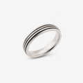 925 Sterling Silver Minimal Groove Band Ring