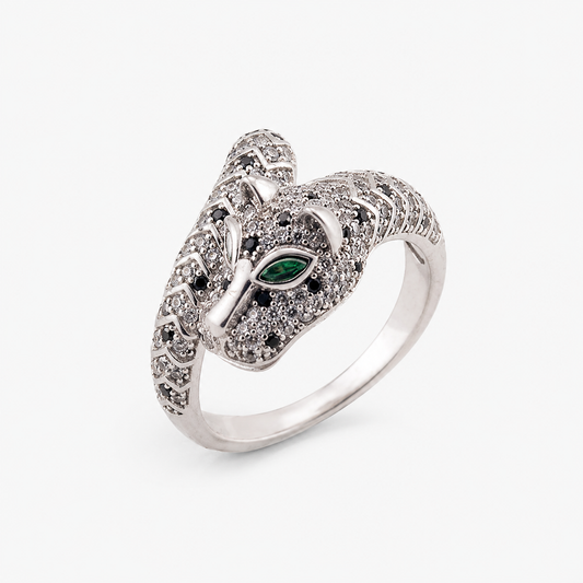 Panther Head Statement Ring