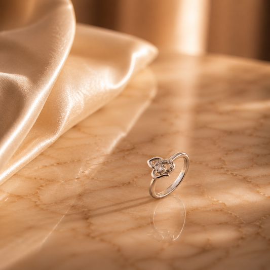 Butterfly Zircon Ring