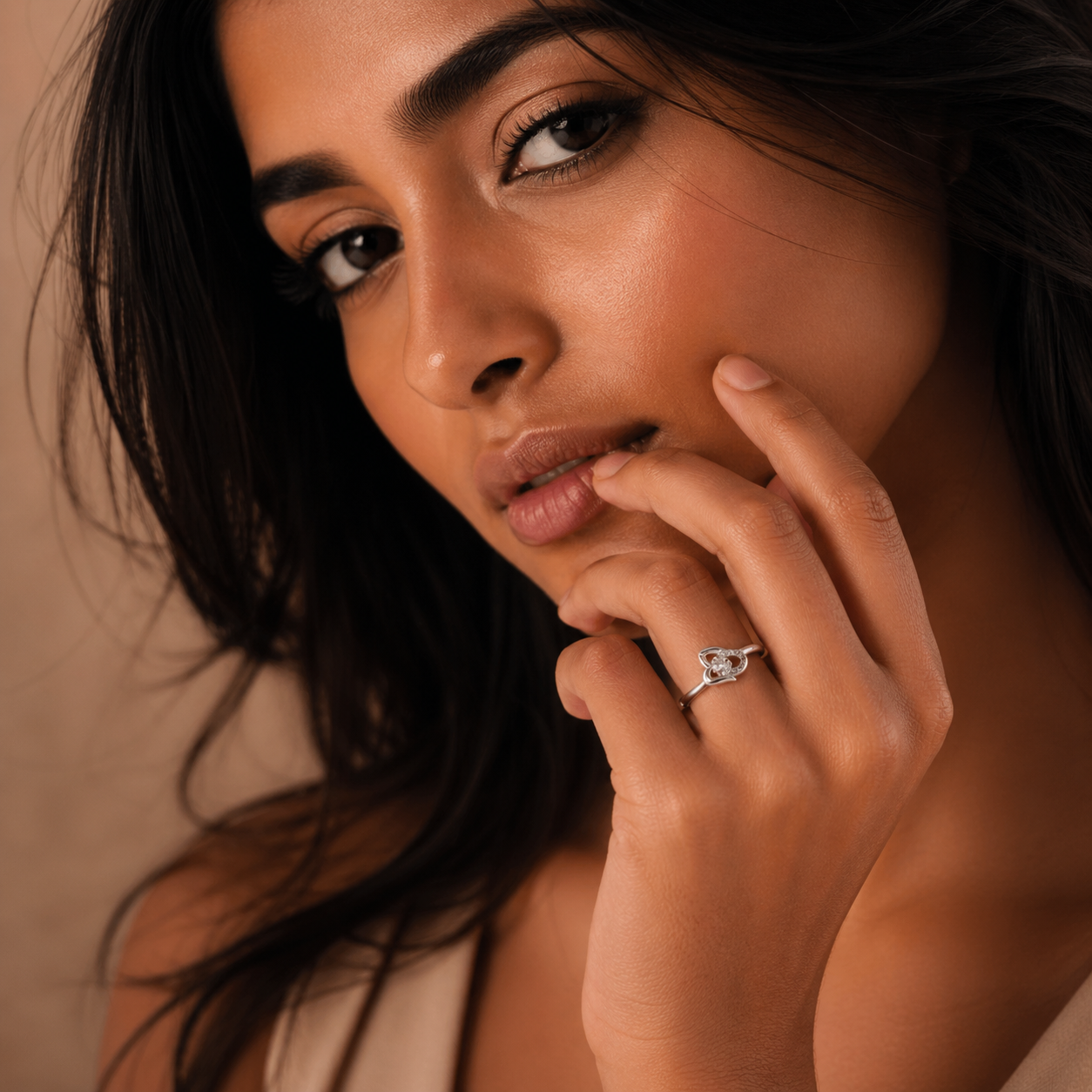 Butterfly Zircon Ring