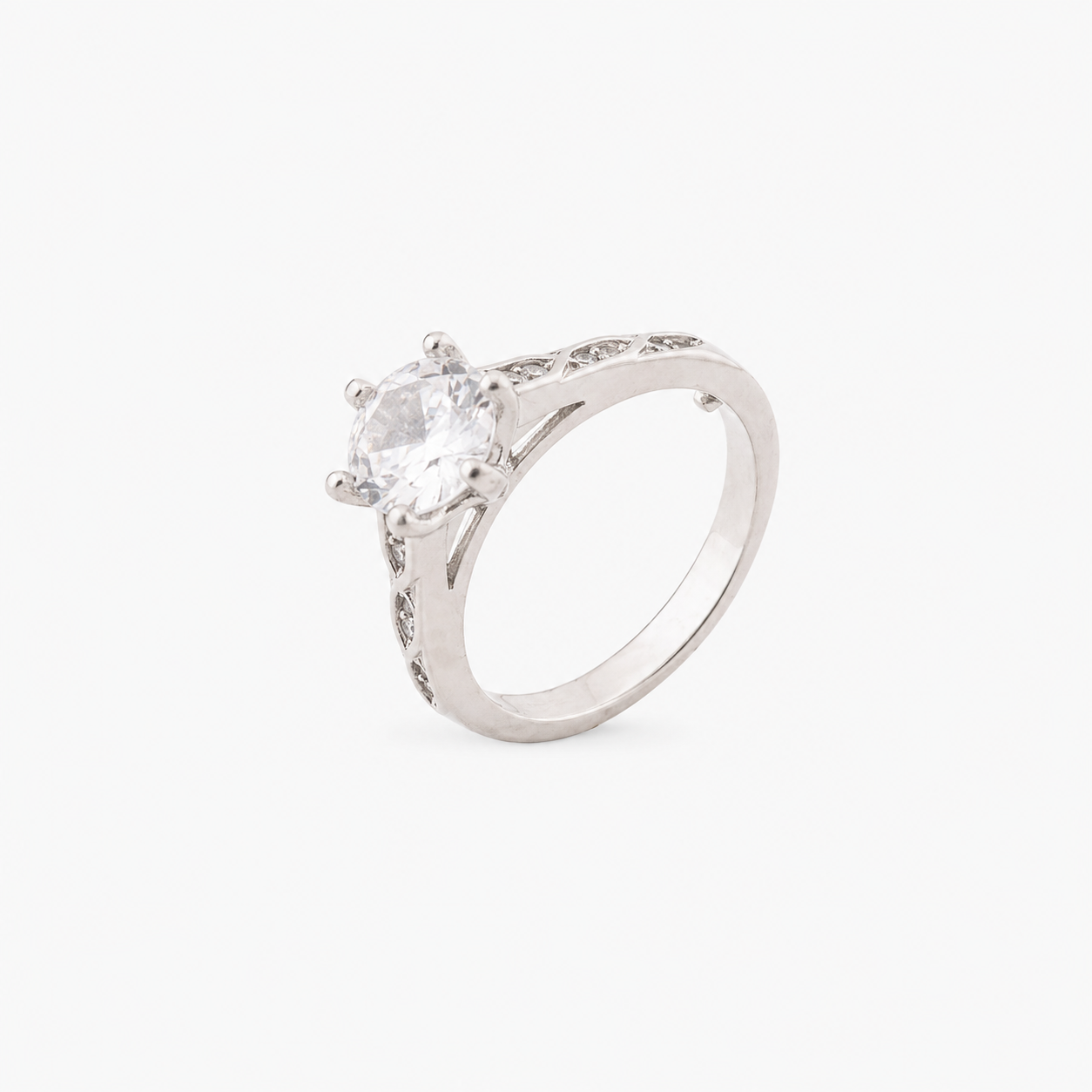 Classic Solitaire Zircon Ring