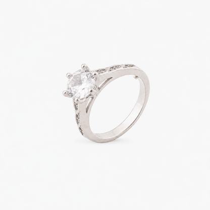Classic Solitaire Zircon Ring