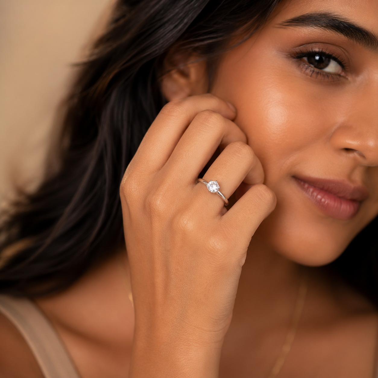 925 Sterling Silver Classic Solitaire Ring