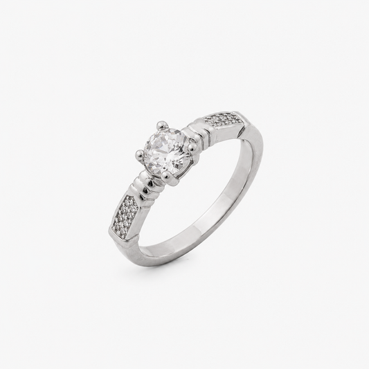 Sparkling Solitaire Ring