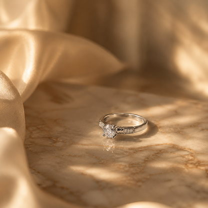 Sparkling Solitaire Ring