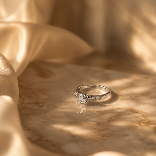 Sparkling Solitaire Ring