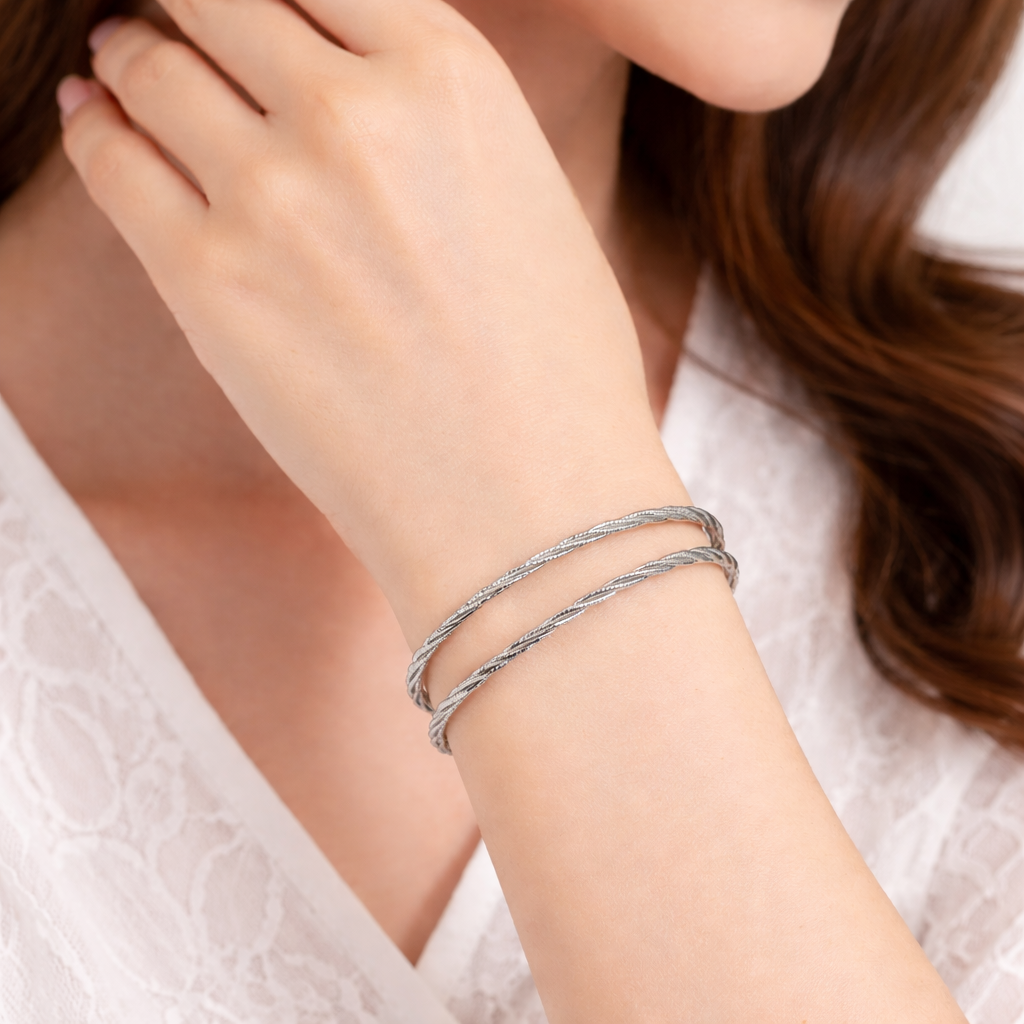 Twisted Rope Kada for Women