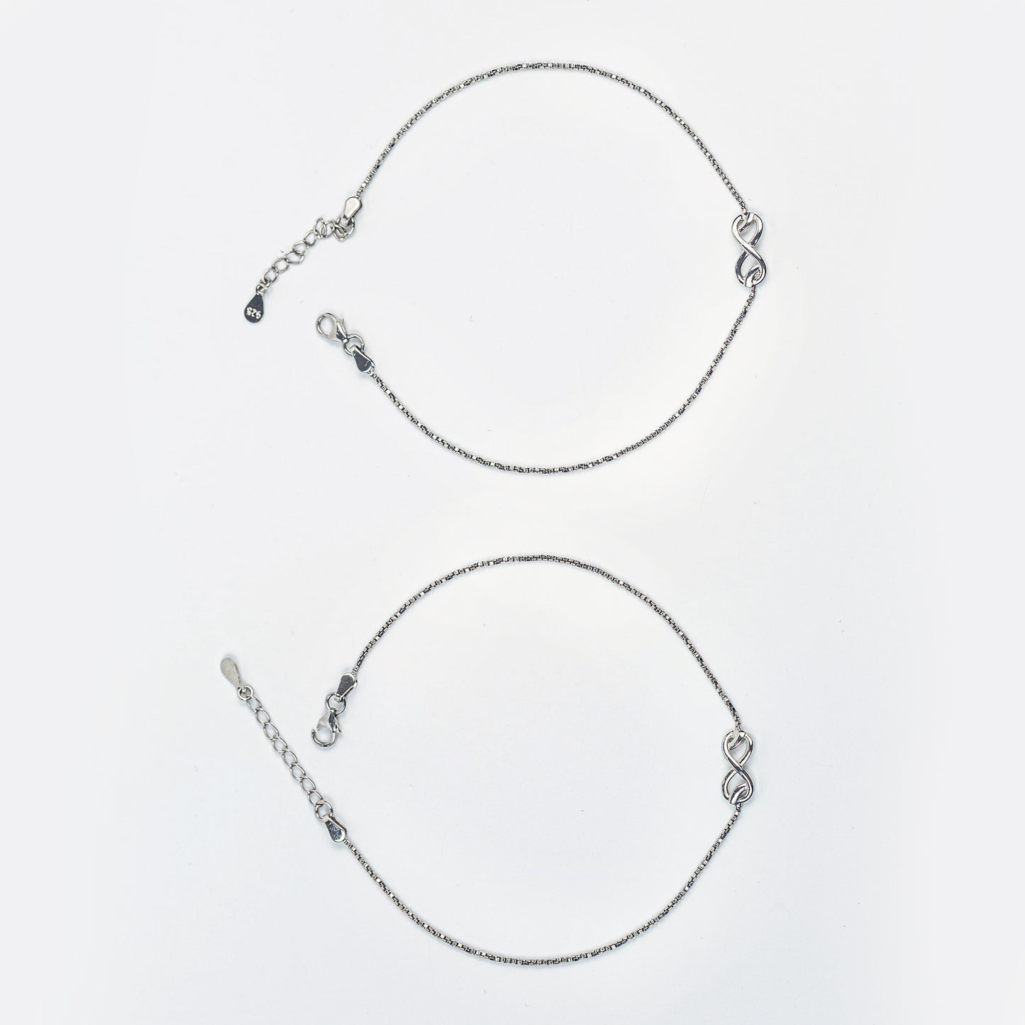 Infinity Grace Silver Anklet