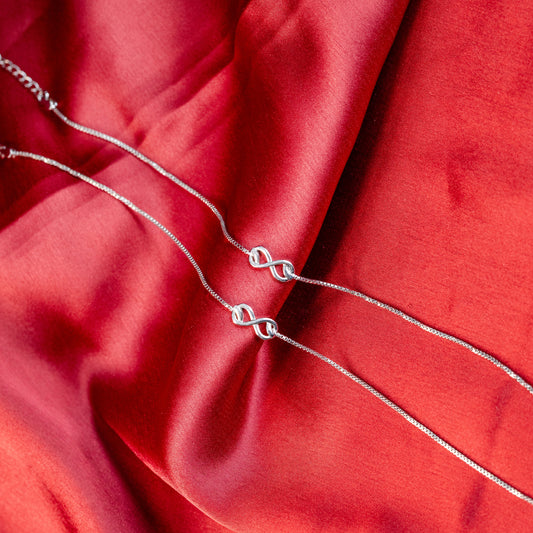 Infinity Grace Silver Anklet