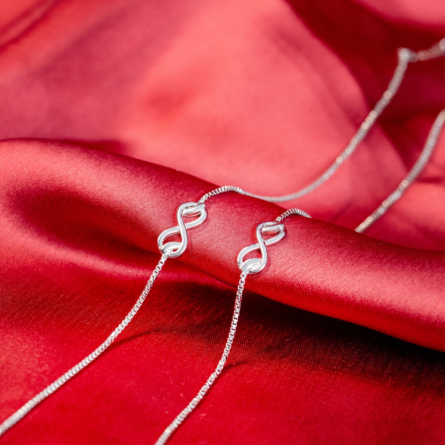 Infinity Grace Silver Anklet