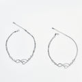 Eternal Love Infinity Heart Silver Anklet