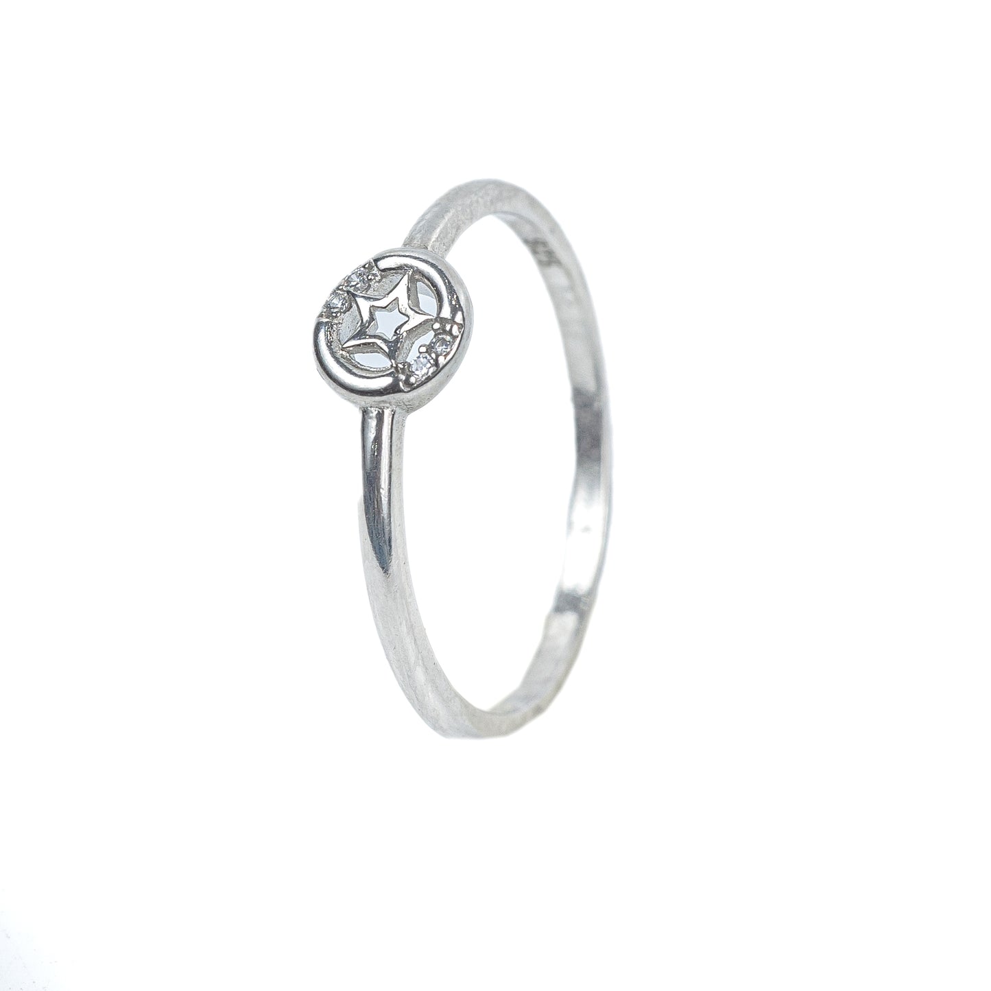 Celestial Star 925 Silver Zircon Ring