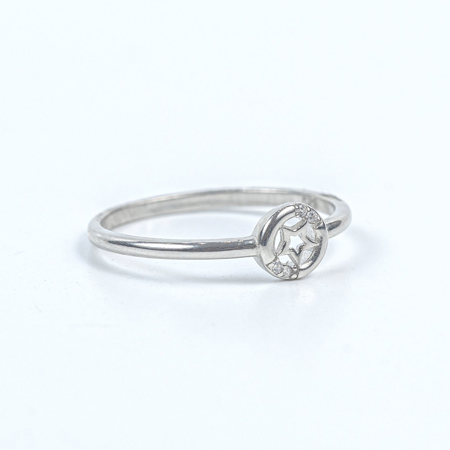 Celestial Star 925 Silver Zircon Ring