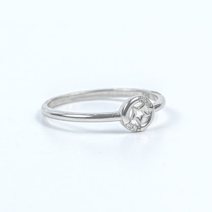 Celestial Star 925 Silver Zircon Ring