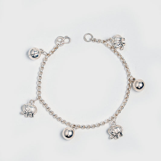 Joyful Elephant Charm Bracelet