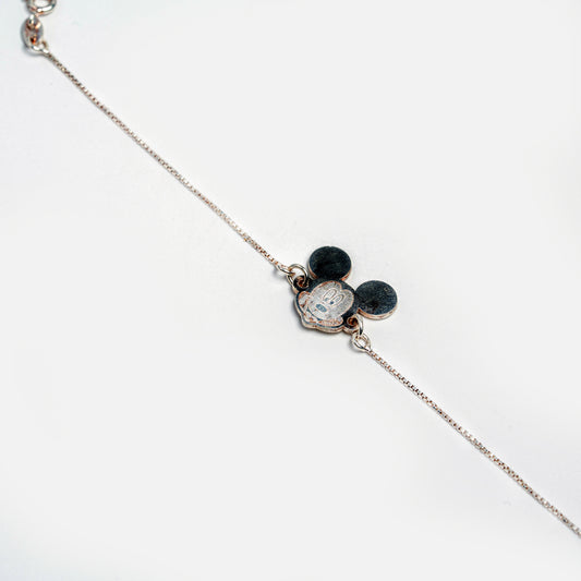 Silver & Rose Gold Tone Whimsical Charm Chain