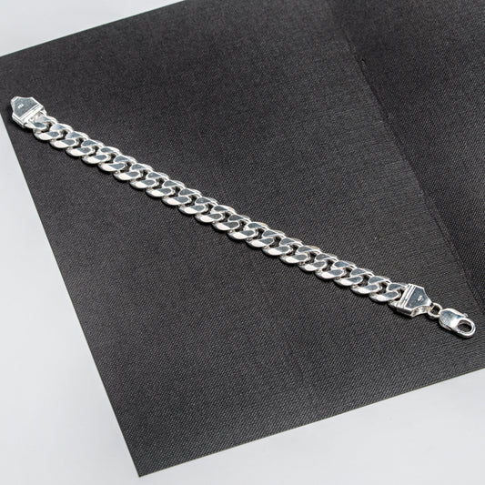Silver Classic Cuban Link Bracelet for Women | Timeless Chain Design in 925 Silver