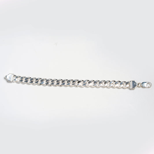 Silver Classic Cuban Link Bracelet for Women | Timeless Chain Design in 925 Silver