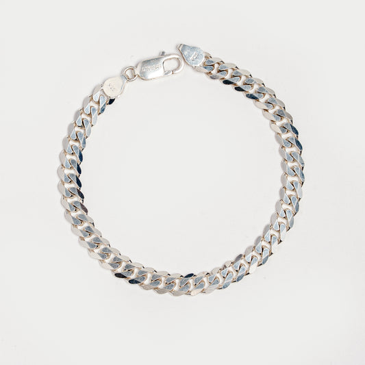 Silver Bold Cuban Link Bracelet for Women | Premium 925 Silver Classic Chain Design