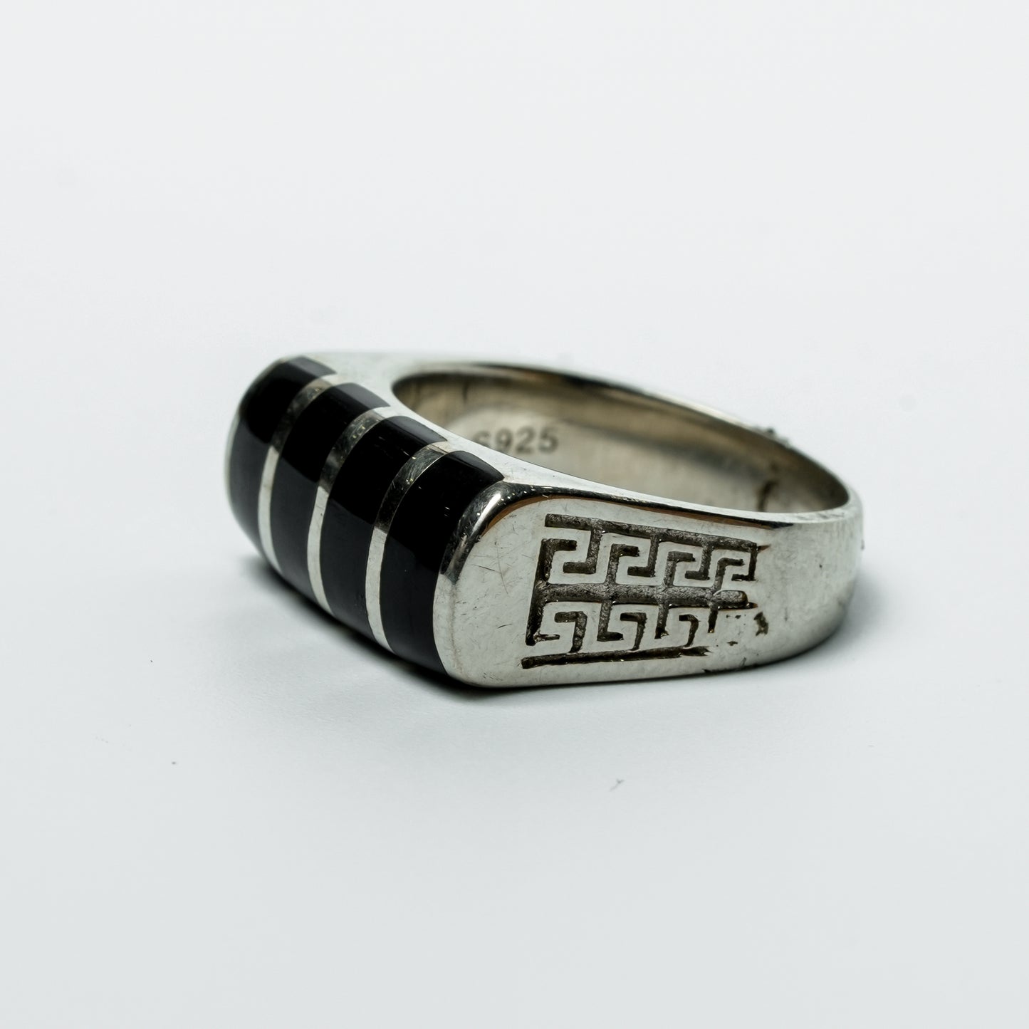 The Aztec Inlay Statement Ring