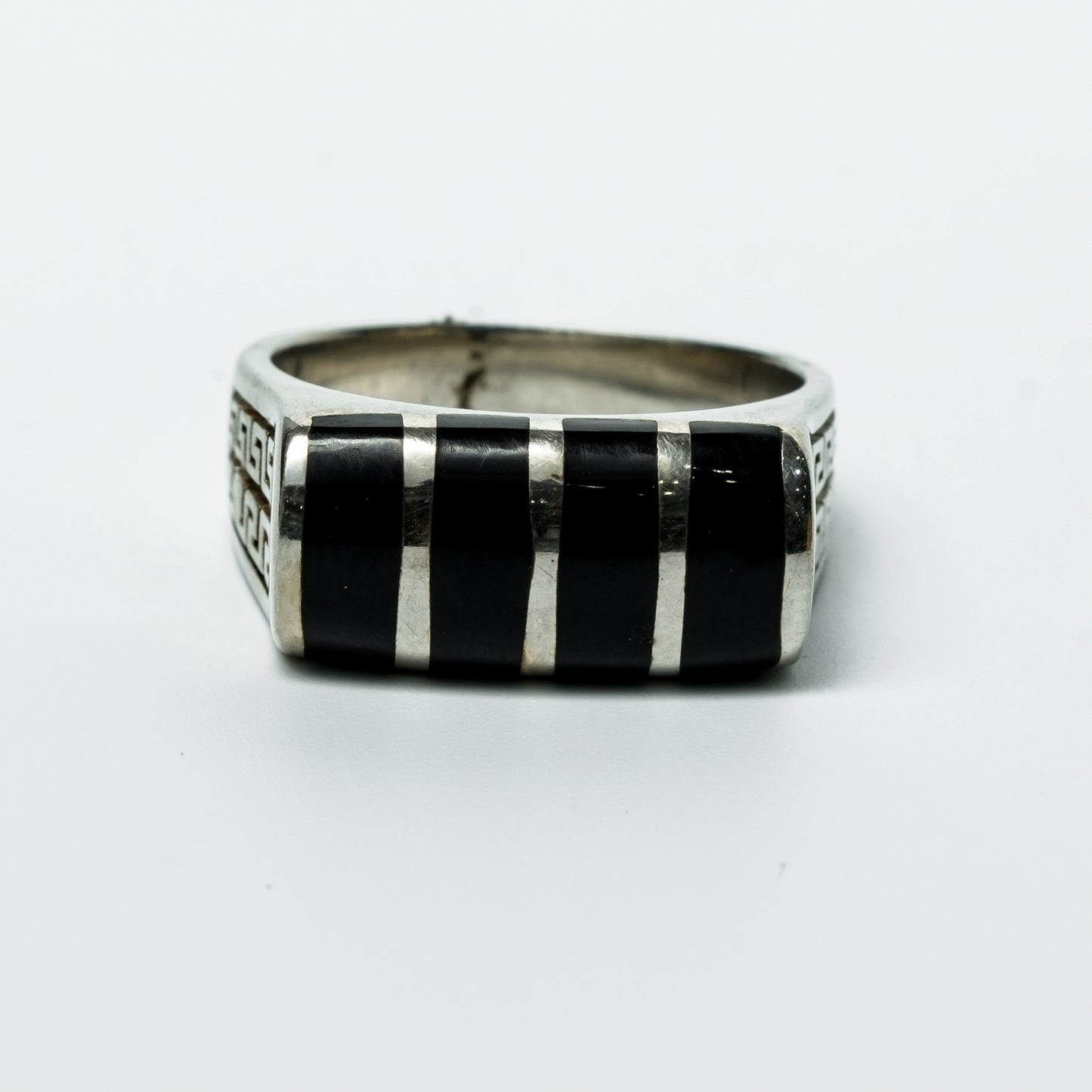The Aztec Inlay Statement Ring