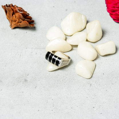 The Aztec Inlay Statement Ring