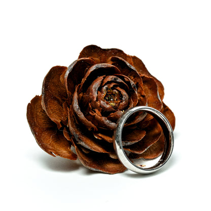 Classic Polished Silver Comfort Band Ring for Women