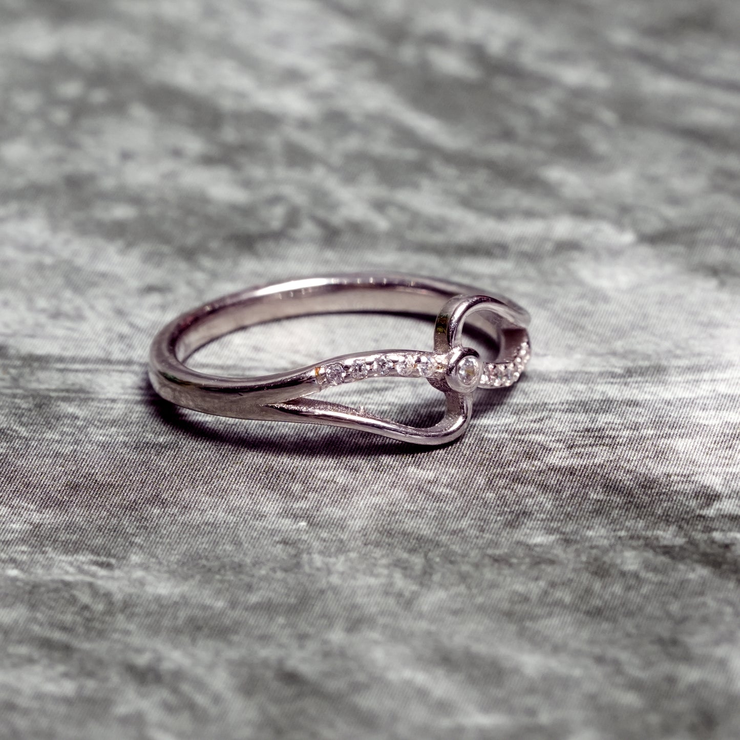 Elegant Infinity Twist Silver Ring for Women