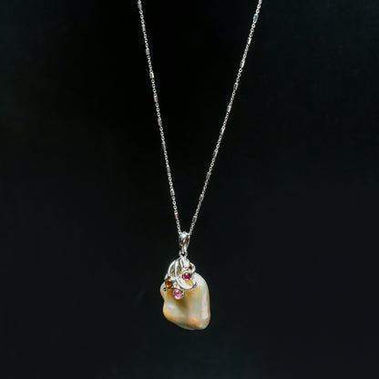 Aurora Pearl Pendant Necklace