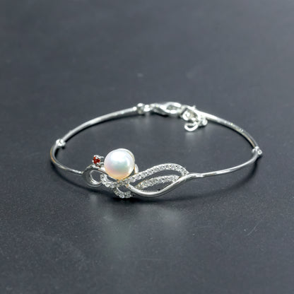 Kada Bracelet for Women | Elegant Handcrafted Silver Bangle with Premium Finish