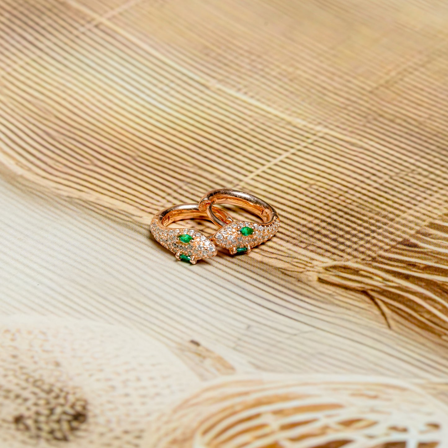 Sterling Silver CZ Huggie Hoop Earrings