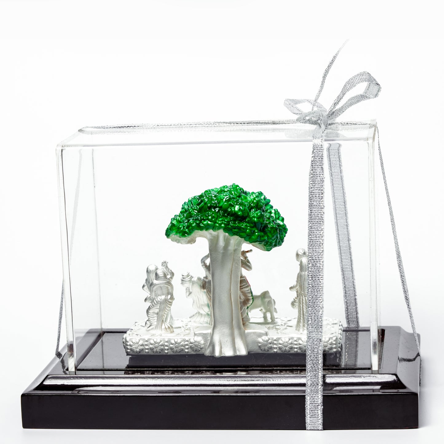 Krishna Leela Idol with Acrylic Display Case