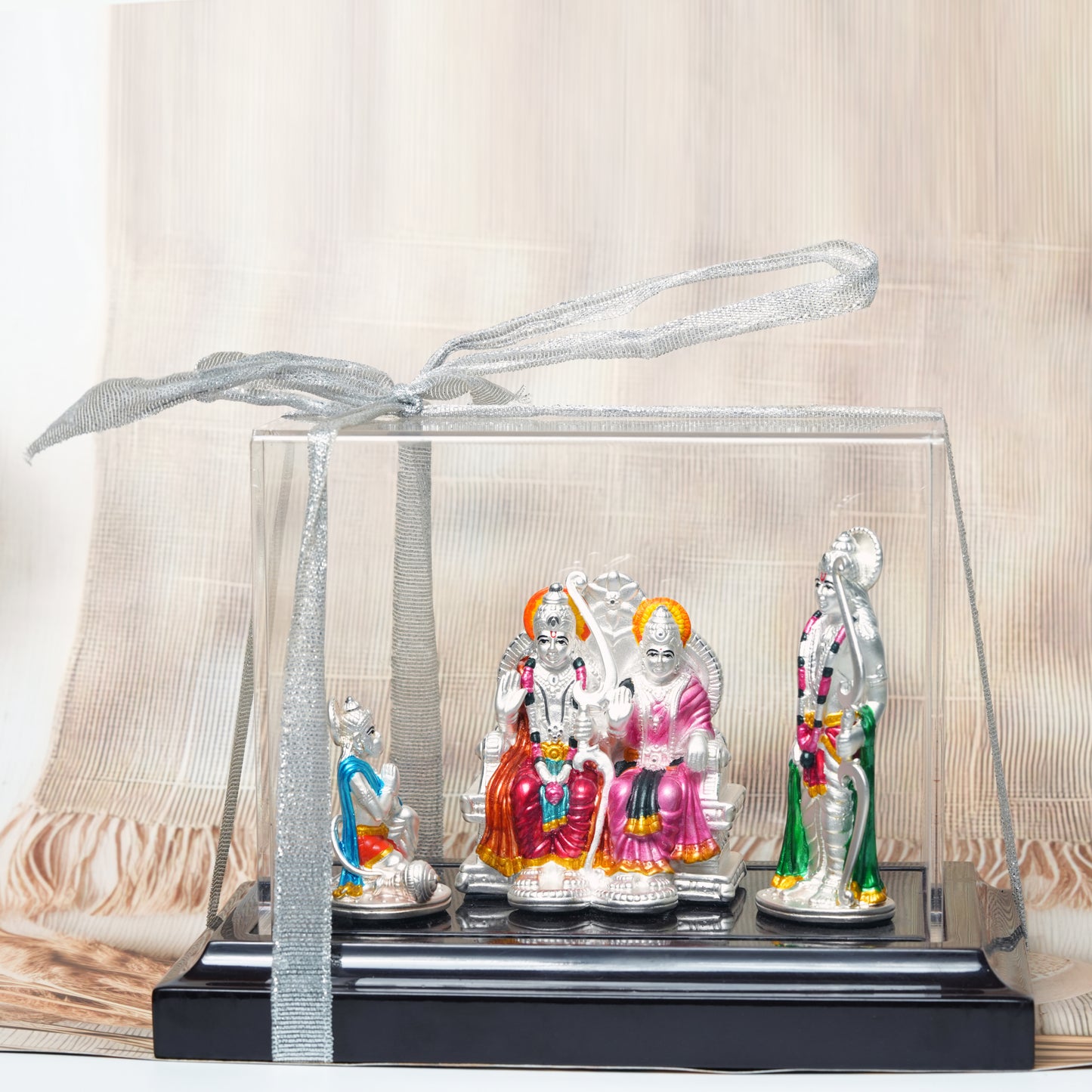 Ram Darbar Idol Set with Premium Acrylic Display Case