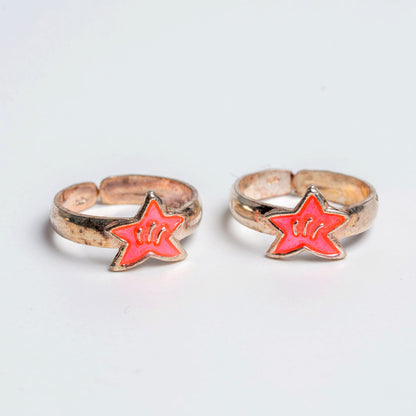 Star Design Toe Ring (Set of 2)