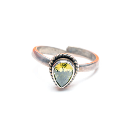 Teardrop Stone Toe Ring (Set of 2)