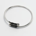 Minimal Silver Bangle Bracelet – 925 Sterling Silver Everyday Wear