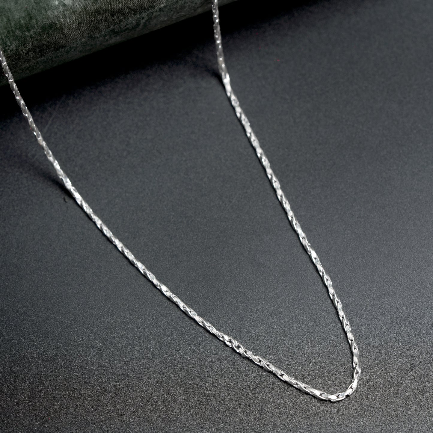 Twisted Silver Chain