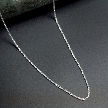 Twisted Silver Chain