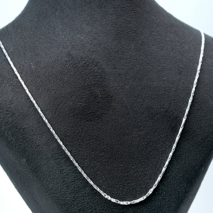 Twisted Silver Chain