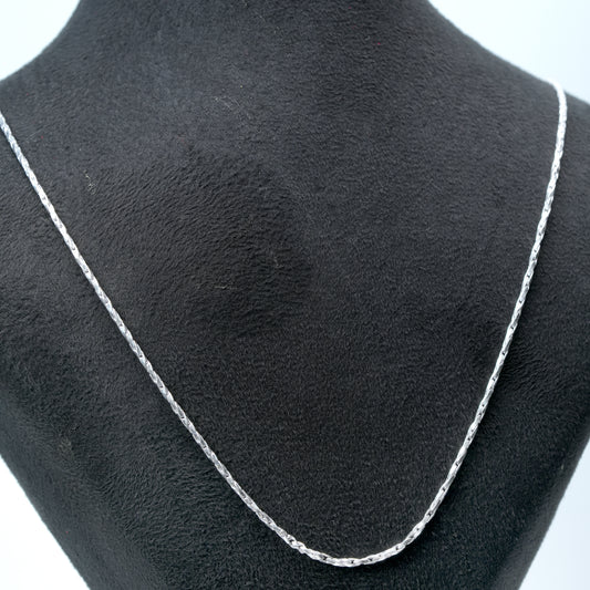 Twisted Silver Chain
