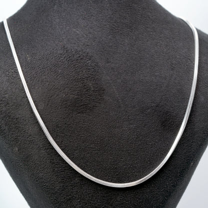 Flat Box Silver Chain